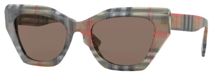 Burberry BE 4299 383273 52 Kadın Çekik Güneş Gözlüğü - BURBERRY