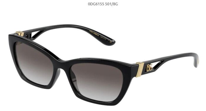 DOLCE&GABBANA DG 6155 501/8G 55 Kadın Çekik Güneş Gözlüğü - 1