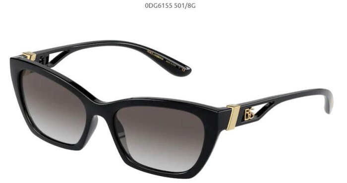 DOLCE&GABBANA DG 6155 501/8G 55 Kadın Çekik Güneş Gözlüğü - 2