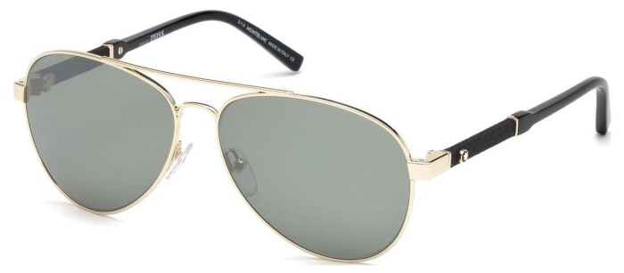 MONTBLANC MB 645 32Q 60 14 140 Erkek Güneş Gözlüğü - Mont Blanc