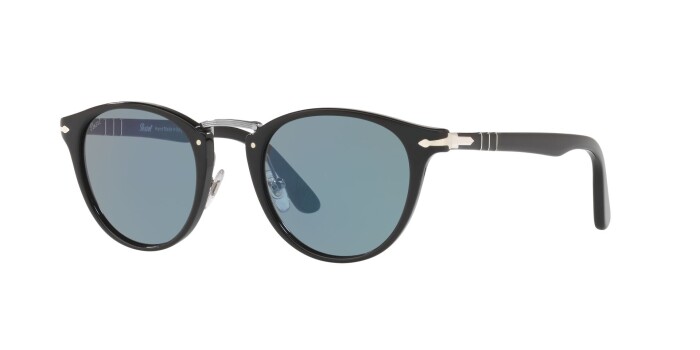 PERSOL PO 3108S 95/56 49 Erkek Yuvarlak Güneş Gözlüğü - 1