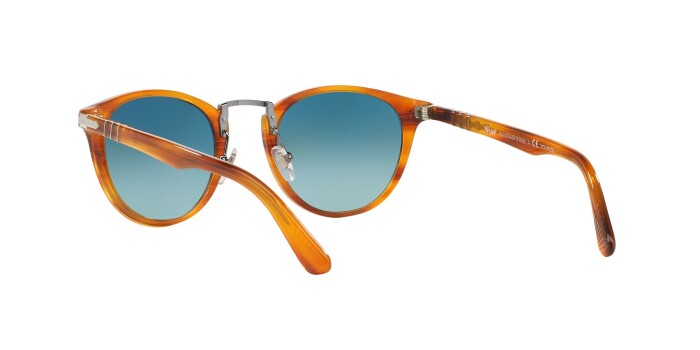 PERSOL PO 3108S 960/S3 49 Unisex Yuvarlak Güneş Gözlüğü - 5