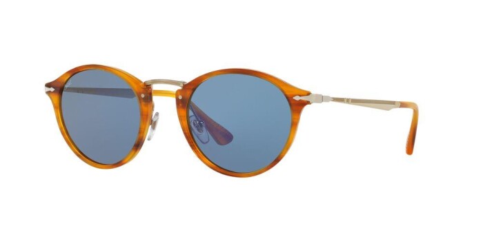 PERSOL PO 3166S 960/56 49 Erkek Yuvarlak Güneş Gözlüğü - 1