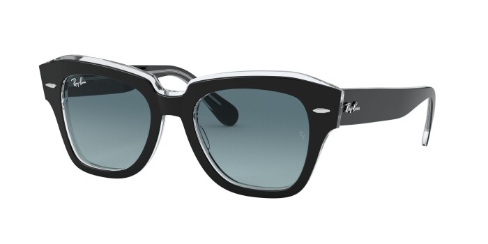 RAY-BAN RB 2186 12943M 49 STATE STREET Kadın Köşeli Güneş Gözlüğü - 1