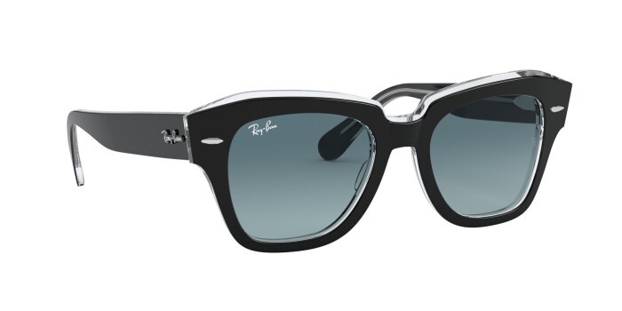 RAY-BAN RB 2186 12943M 49 STATE STREET Kadın Köşeli Güneş Gözlüğü - 11