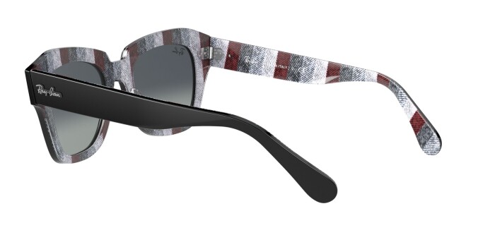 RAY-BAN RB 2186 13183A 49 STATE STREET Unisex Köşeli Güneş Gözlüğü - 4