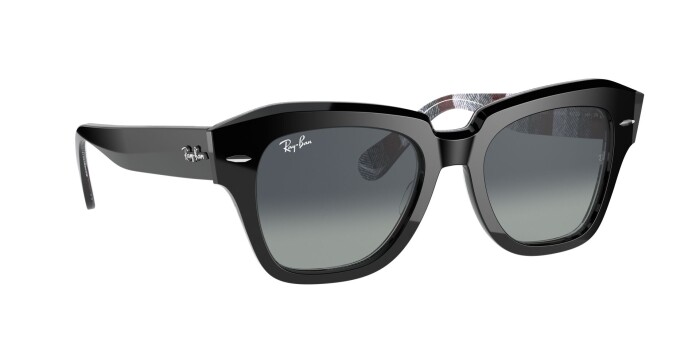 RAY-BAN RB 2186 13183A 49 STATE STREET Unisex Köşeli Güneş Gözlüğü - 11