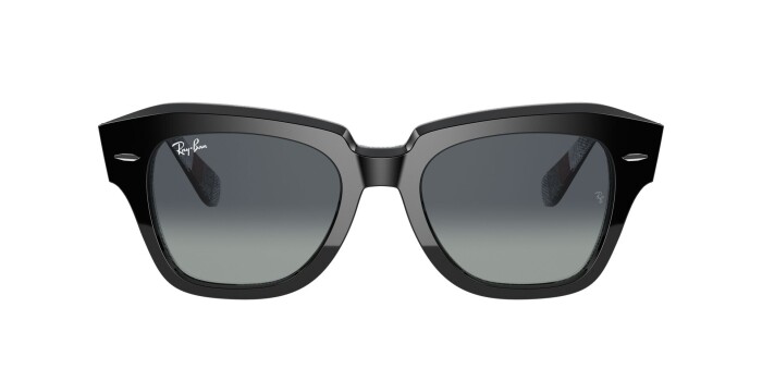 RAY-BAN RB 2186 13183A 49 STATE STREET Unisex Köşeli Güneş Gözlüğü - 12
