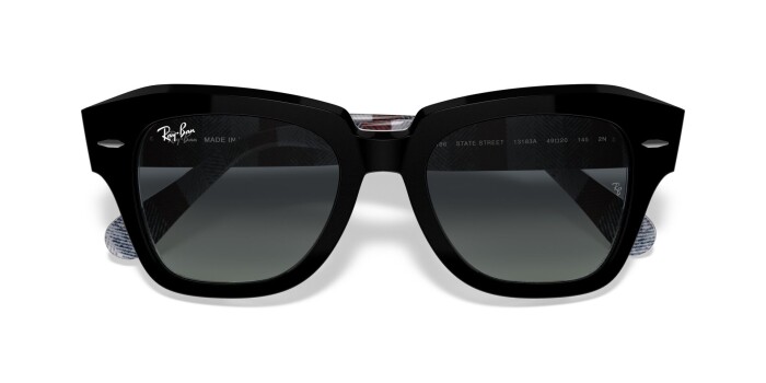 RAY-BAN RB 2186 13183A 49 STATE STREET Unisex Köşeli Güneş Gözlüğü - 13