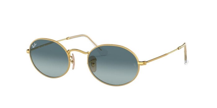 RAY-BAN RB 3547 001/3M 51 OVAL LEGEND GOLD Unisex Oval Güneş Gözlüğü - 1