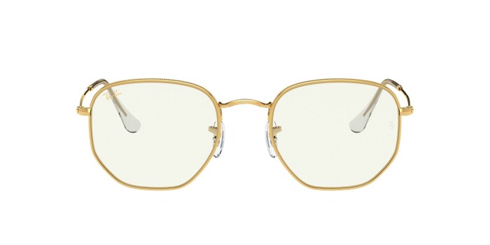 Ray-Ban RB 3548 9196BF 54 HEXAGONAL Mavi Işık Önleyici Unisex Gözlük - 12