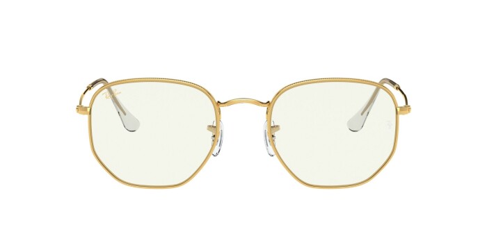 Ray-Ban RB 3548 9196BF 54 HEXAGONAL Mavi Işık Önleyici Unisex Gözlük - 12