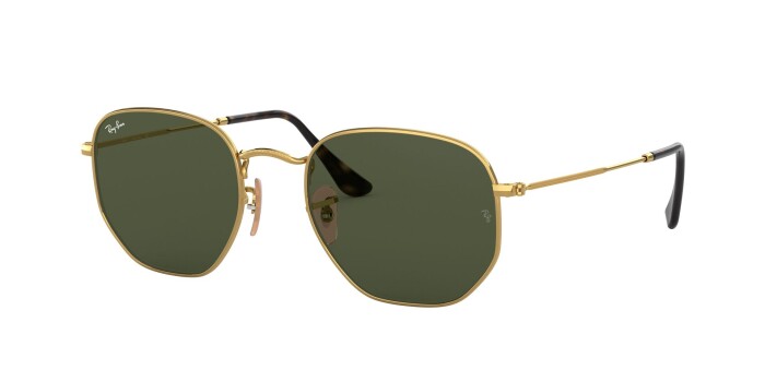 RAY-BAN RB 3548N 001 51 HEXAGONAL FLAT LENSES Erkek Köşeli Güneş Gözlüğü - 1