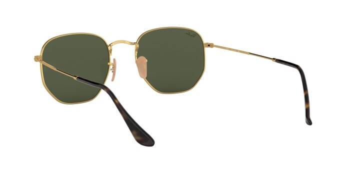 RAY-BAN RB 3548N 001 51 HEXAGONAL FLAT LENSES Erkek Köşeli Güneş Gözlüğü - 5