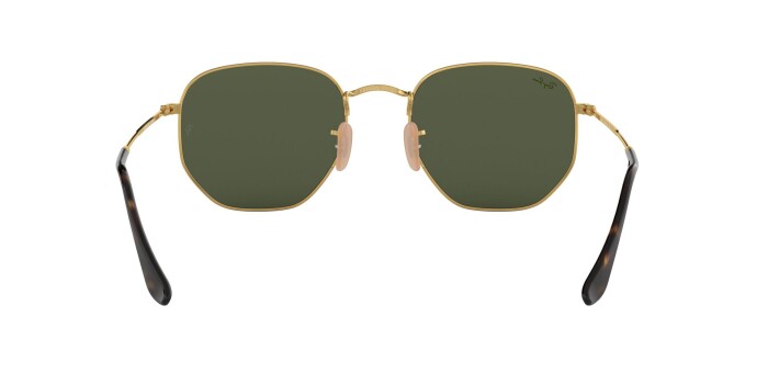 RAY-BAN RB 3548N 001 51 HEXAGONAL FLAT LENSES Erkek Köşeli Güneş Gözlüğü - 6