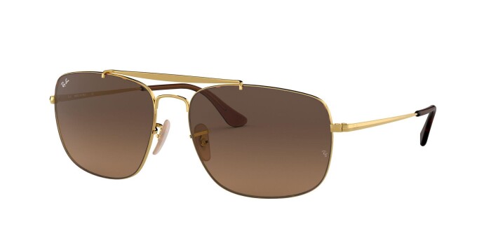RAY-BAN RB 3560 910443 58 COLONEL Kadın Köşeli Güneş Gözlüğü - 1