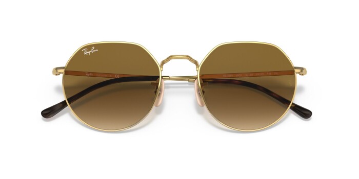 RAY-BAN RB 3565 001/51 53 JACK Unisex Yuvarlak Güneş Gözlüğü - 16