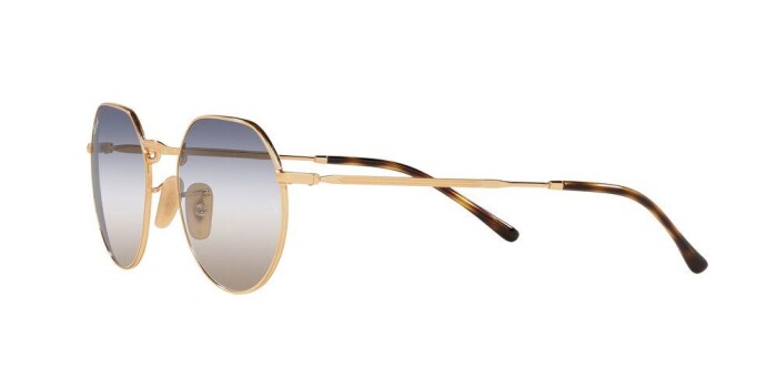 RAY-BAN RB 3565 001/GD 53 JACK Unisex Yuvarlak Güneş Gözlüğü - 2