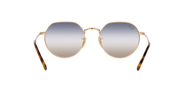 RAY-BAN RB 3565 001/GD 53 JACK Unisex Yuvarlak Güneş Gözlüğü - 6