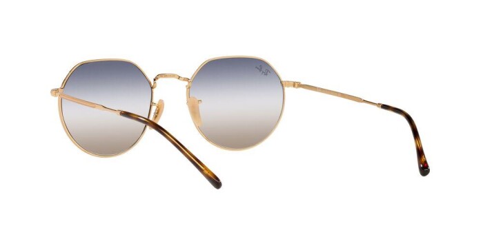 RAY-BAN RB 3565 001/GD 53 JACK Unisex Yuvarlak Güneş Gözlüğü - 5