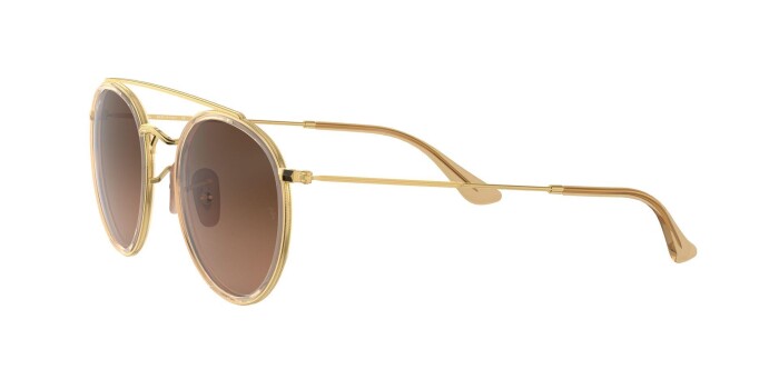 RAY-BAN RB 3647N 912443 51 ROUND DOUBLE BRIDGE LEGEND GOLD Unisex Yuvarlak Güneş Gözlüğü - 2