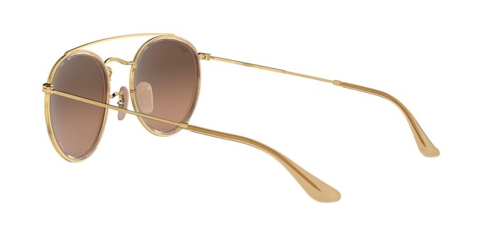 RAY-BAN RB 3647N 912443 51 ROUND DOUBLE BRIDGE LEGEND GOLD Unisex Yuvarlak Güneş Gözlüğü - 4