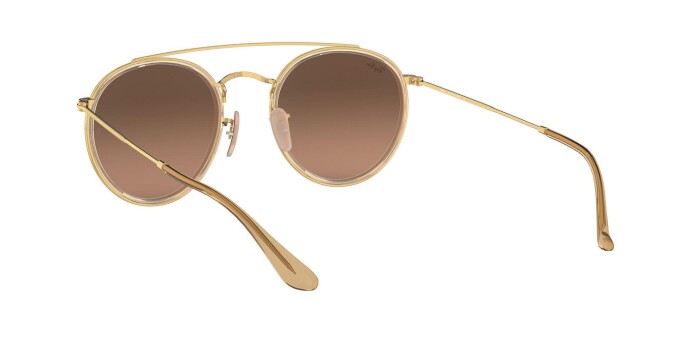 RAY-BAN RB 3647N 912443 51 ROUND DOUBLE BRIDGE LEGEND GOLD Unisex Yuvarlak Güneş Gözlüğü - 5