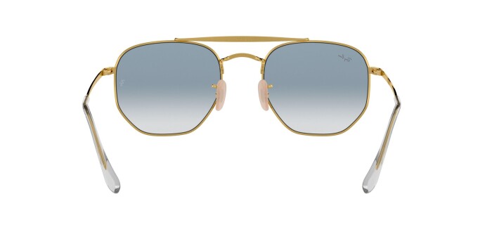 RAY-BAN RB 3648 001/3F 54 MARSHAL Unisex Köşeli Güneş Gözlüğü - 6