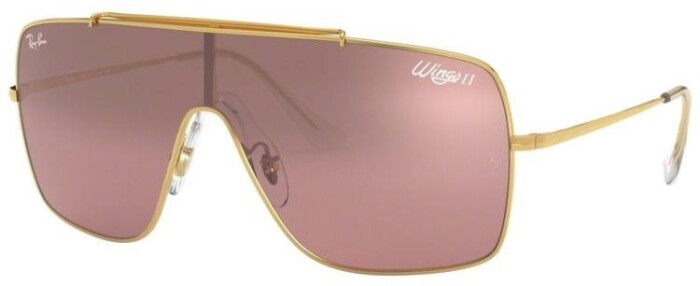 RAY-BAN RB 3697 9050Y2 35 WINGS II Kadın Köşeli Güneş Gözlüğü - 1