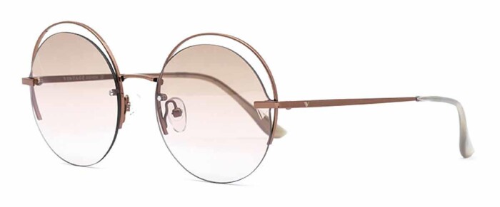 VINTAGE VTS 0152 C02 55 19 142 Kadın Yuvarlak Güneş Gözlüğü - VINTAGE